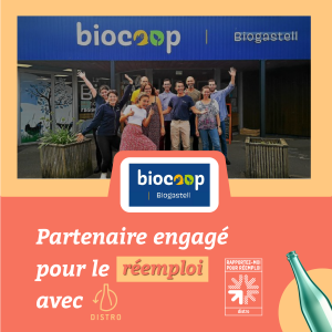 Post pour un magasin biocoop partenaire de Distro